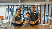 Onigiri and tamagoyaki prepared in a Japanese cooking class
