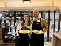 Japanese omurice made during the Basic cooking class