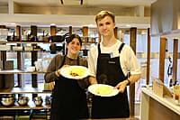 Japanese omurice made during the Basic cooking class